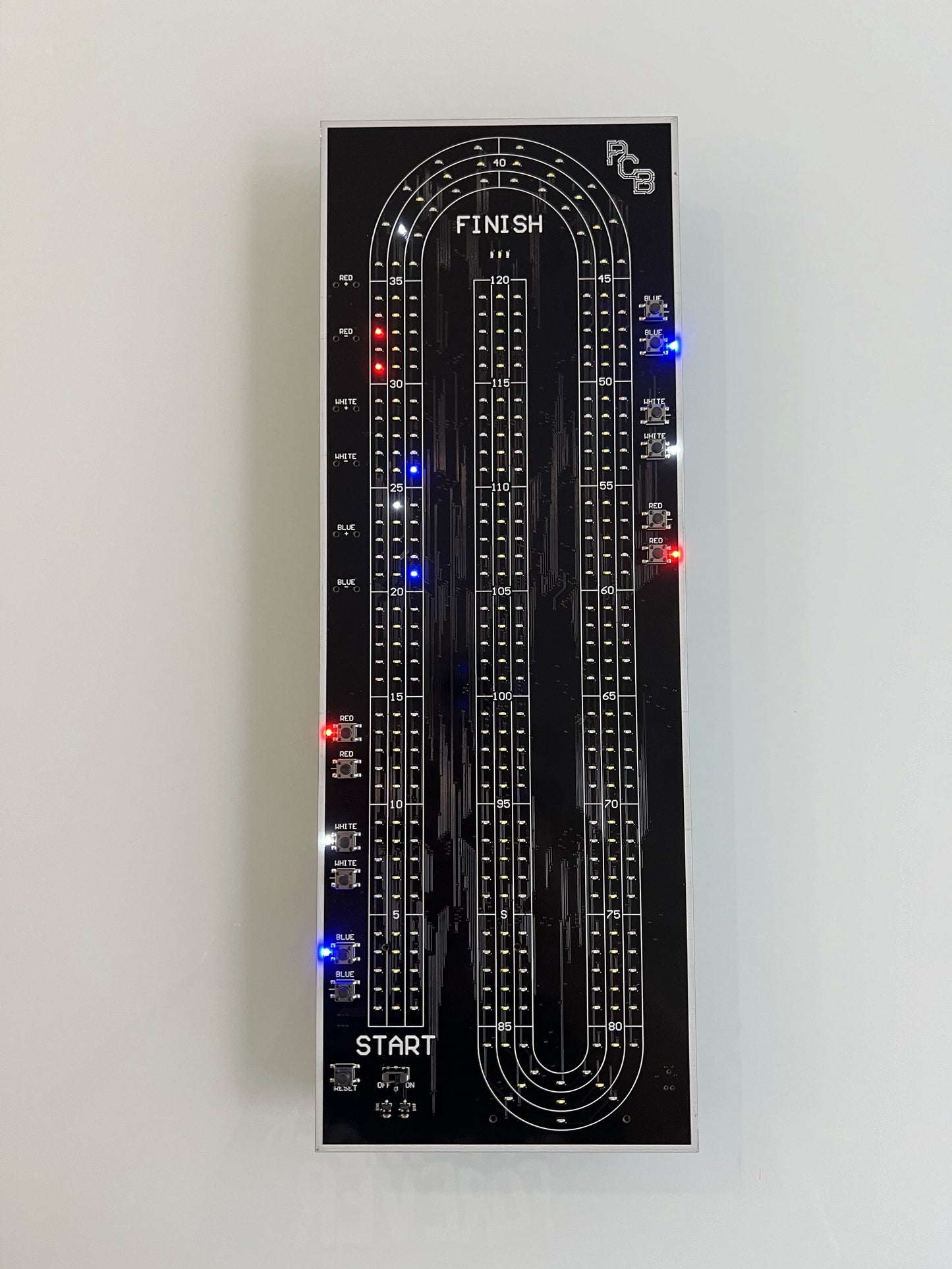 Top side of crib board turned on
